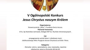 V Ogólnopolski Konkurs „Jezus Chrystus naszym Królem”